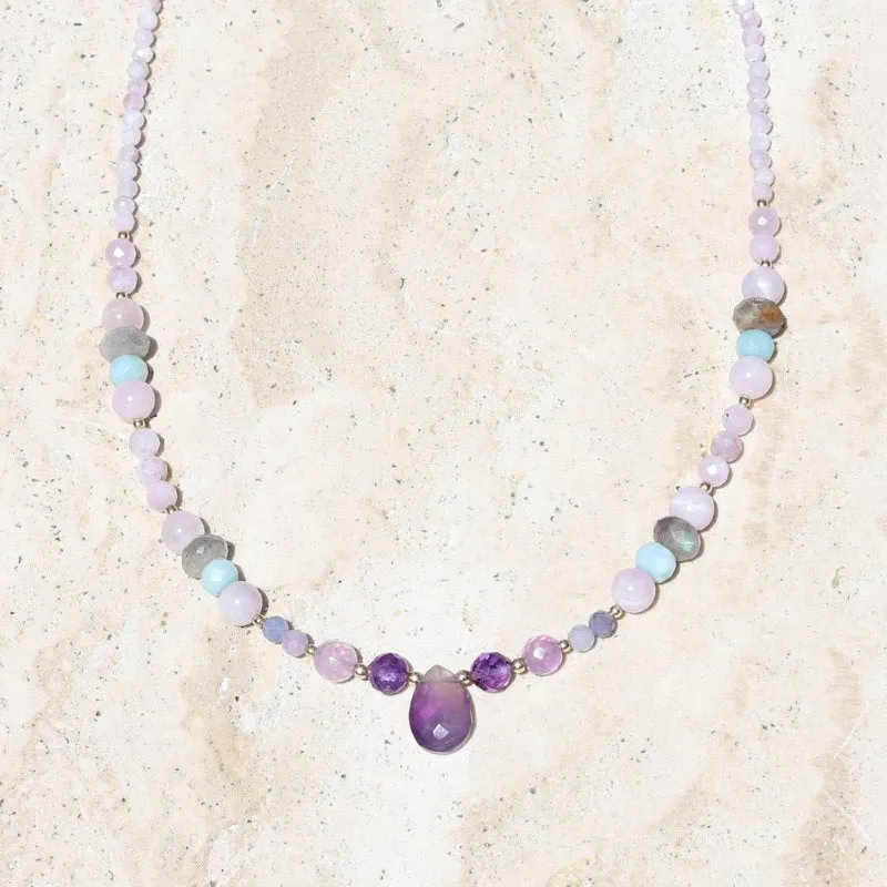 Kunzite and Amethyst Necklace