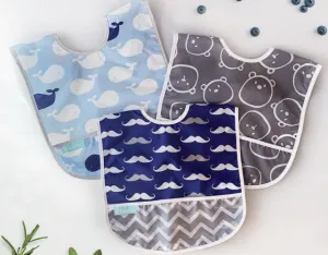 Kushies 3pk Bibs 12m 