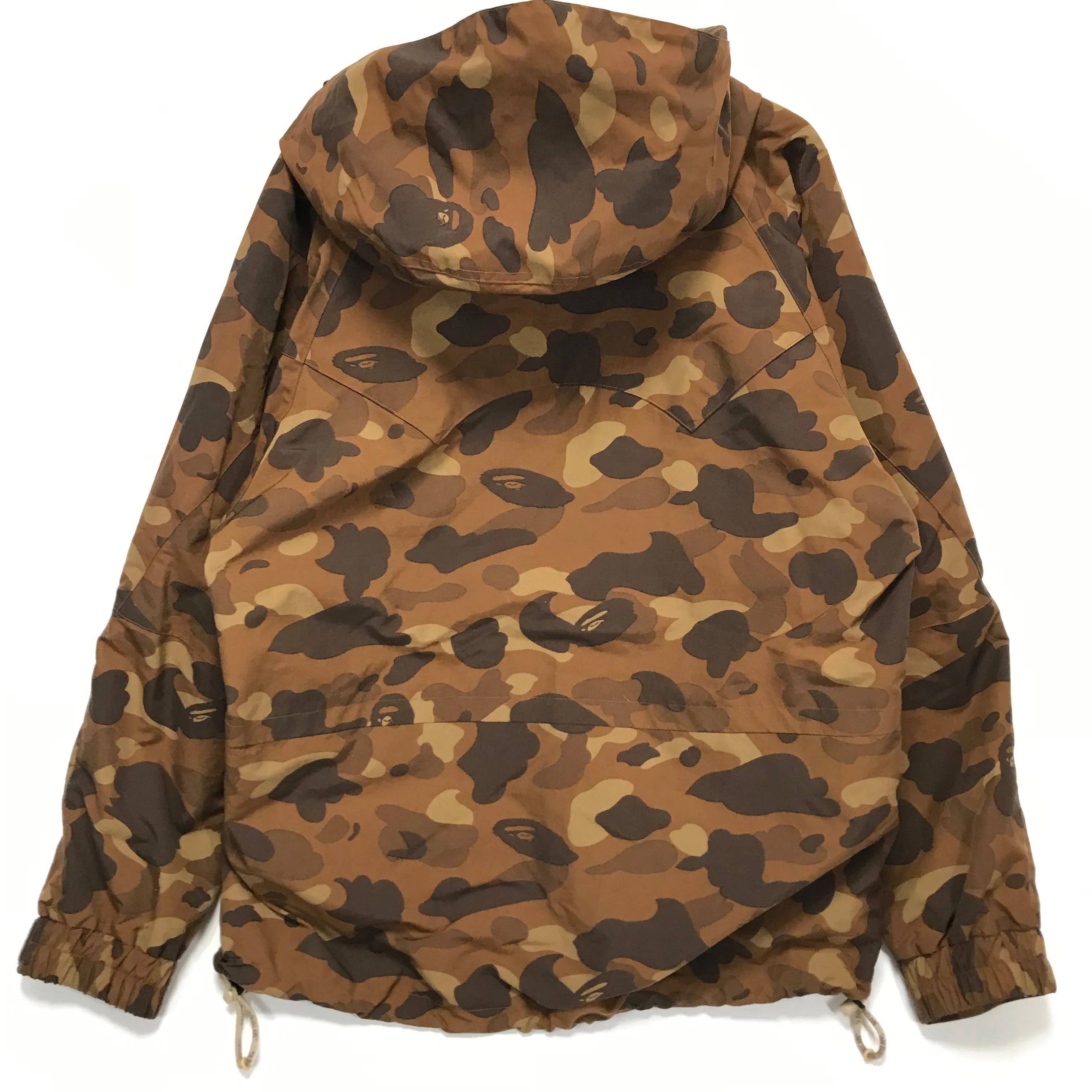 [L] A Bathing Ape Bape Camo Snowboard Jacket Brown