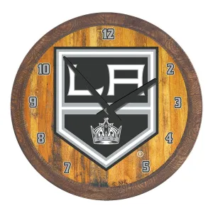 LA Kings: "Faux" Barrel Top Wall Clock