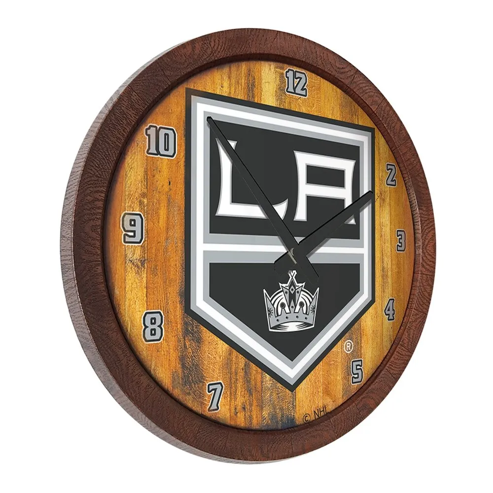 LA Kings: "Faux" Barrel Top Wall Clock