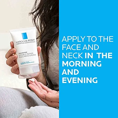 La Roche-Posay Toleriane Double Repair Face Moisturizer, Oil-Free Face Cream with Niacinamide , 2.5 Fl Oz (Pack of 1)