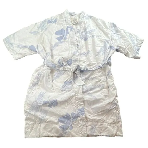 La Sirena Robe By California Cowboy In Vintage Floral White Sand xs/s