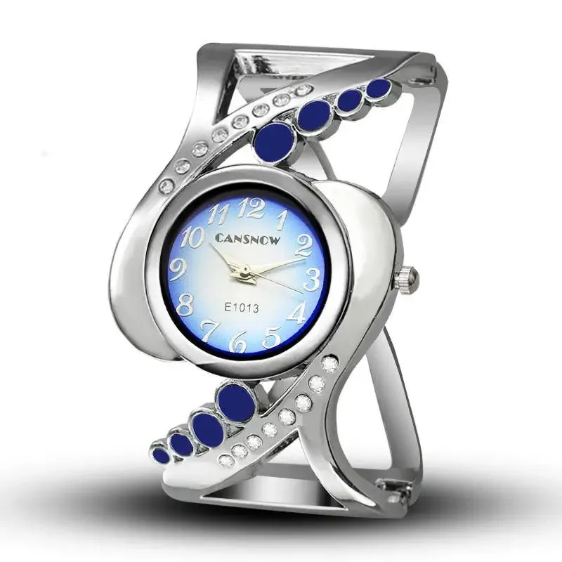 Ladies Bracelet Watch: Quartz Movement, Stainless Steel Case, Elegant Design