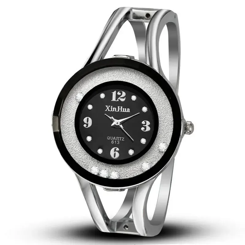 Ladies Bracelet Watch with Quartz Movement & Siamese Buckle