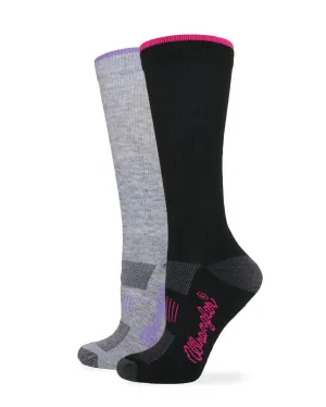 LADIES EVERYDAY CREW SOCK  BK/GY