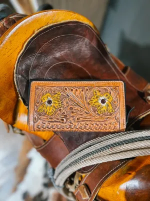 Ladies Tooled Leather Wallet