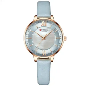 Ladies Watches Fashion Women: Quartz Waterproof Watch With Leather Strap | Stylish 35mm Dial
