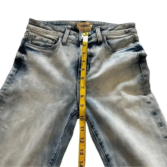 L’Agence 90’s Retro Acid Wash High Rise Denim Jeans 25 90’s Y2K