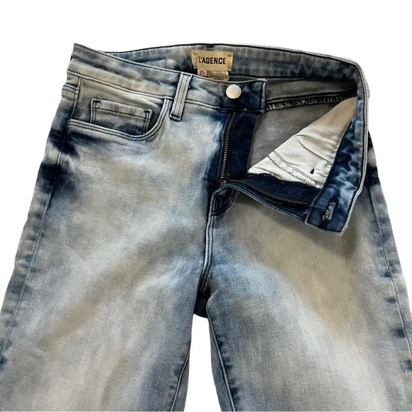 L’Agence 90’s Retro Acid Wash High Rise Denim Jeans 25 90’s Y2K