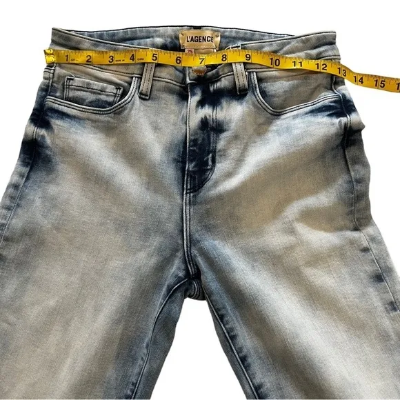 L’Agence 90’s Retro Acid Wash High Rise Denim Jeans 25 90’s Y2K