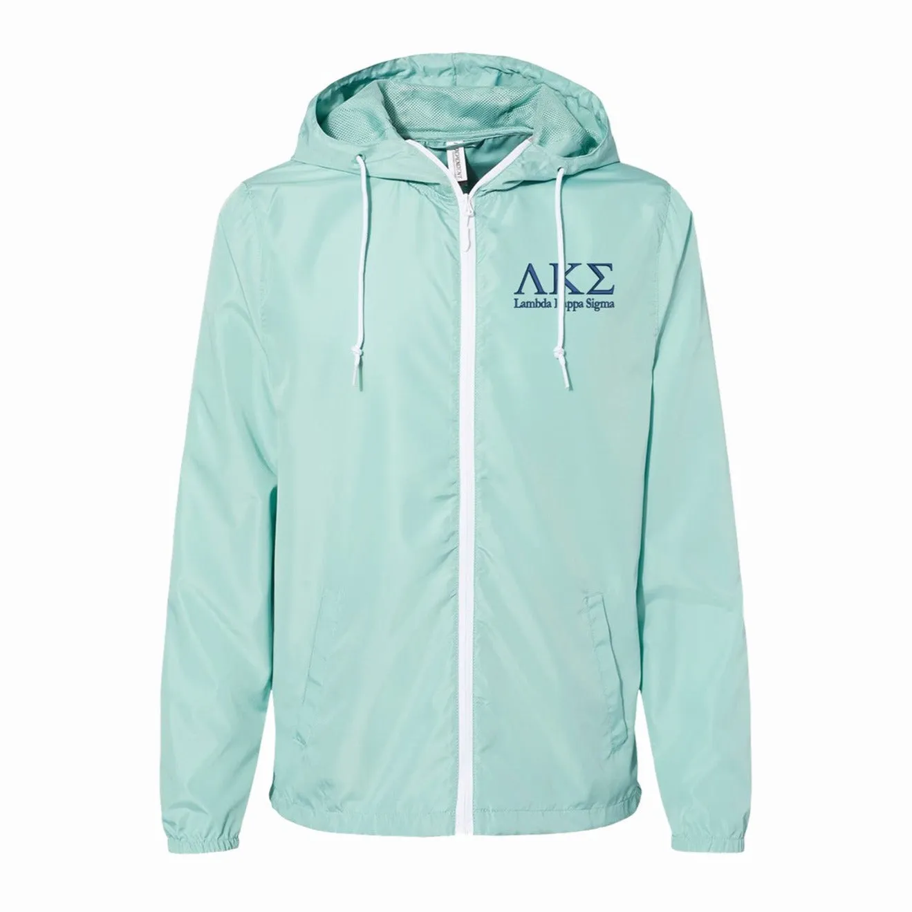 Lambda Kappa Sigma Lightweight Windbreaker Jacket - Full Zip