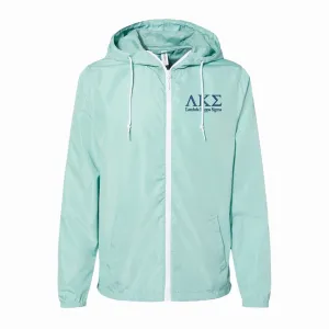 Lambda Kappa Sigma Lightweight Windbreaker Jacket - Full Zip