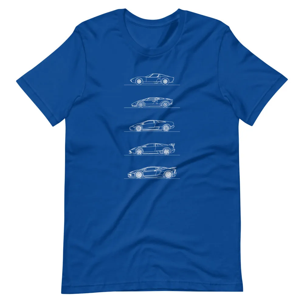 Lamborghini V12 Evolution silhouette T-shirt