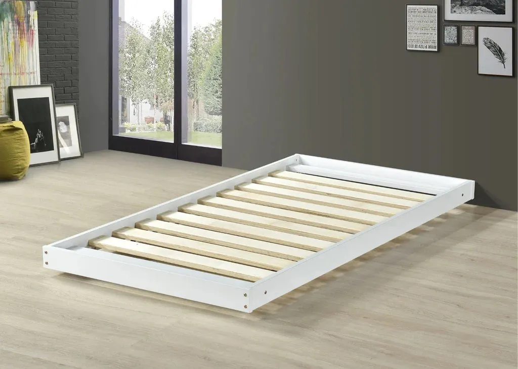 Langham HD Bunk Bed (White) with Mattresses Bundle