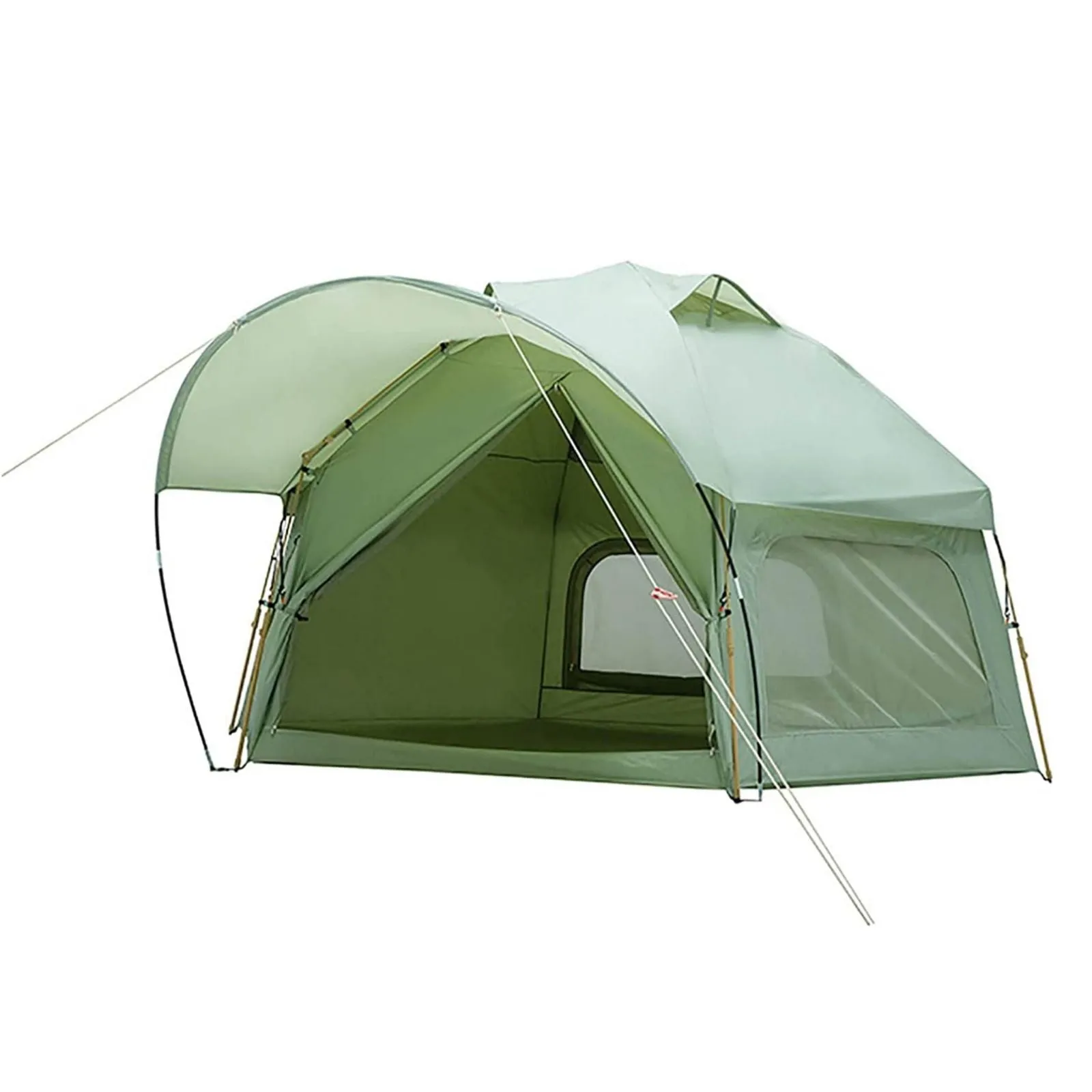 Large Space Luxury Frog Hexagonal Tent 5-8 Person Double Layer All Weather Easy Setup Tents