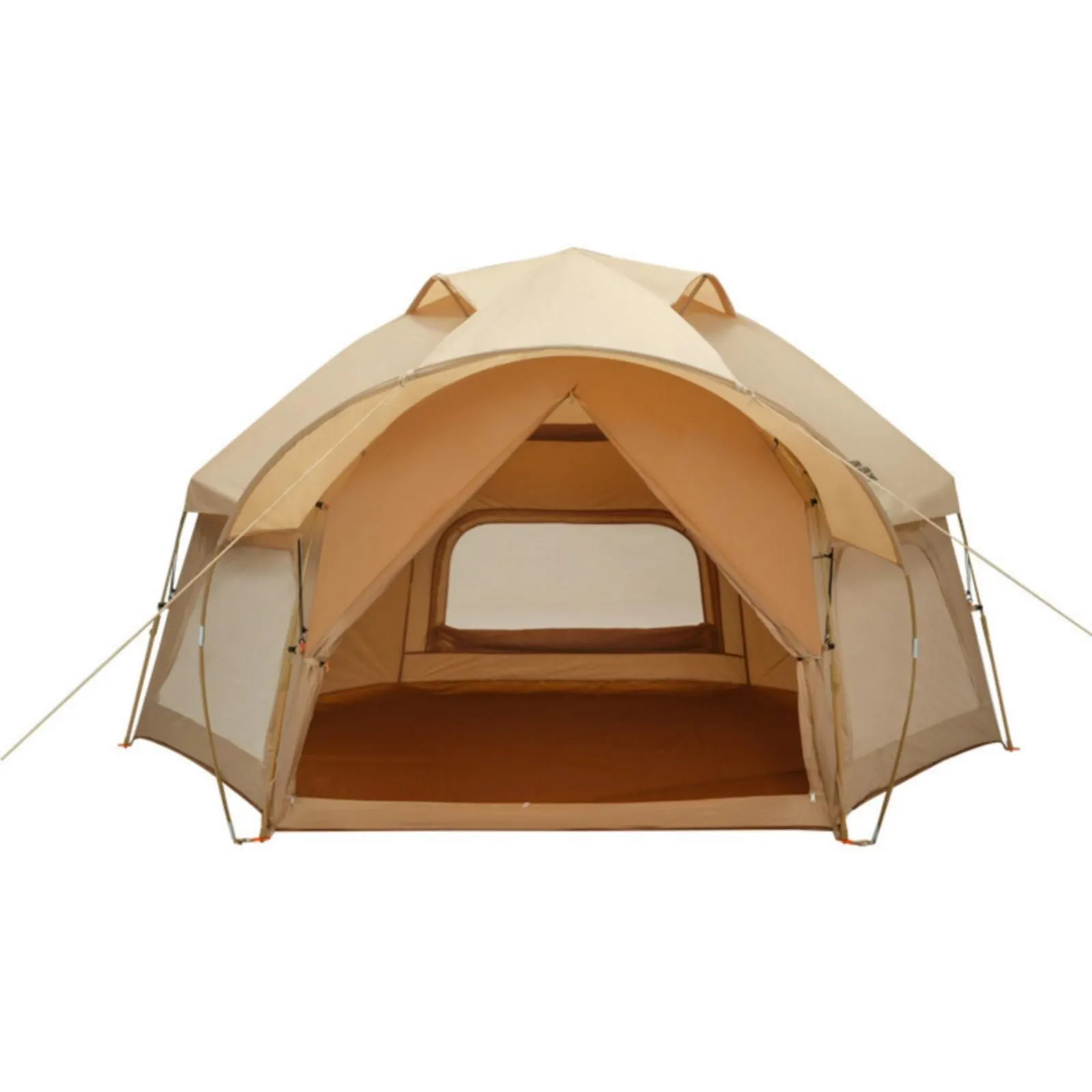 Large Space Luxury Frog Hexagonal Tent 5-8 Person Double Layer All Weather Easy Setup Tents