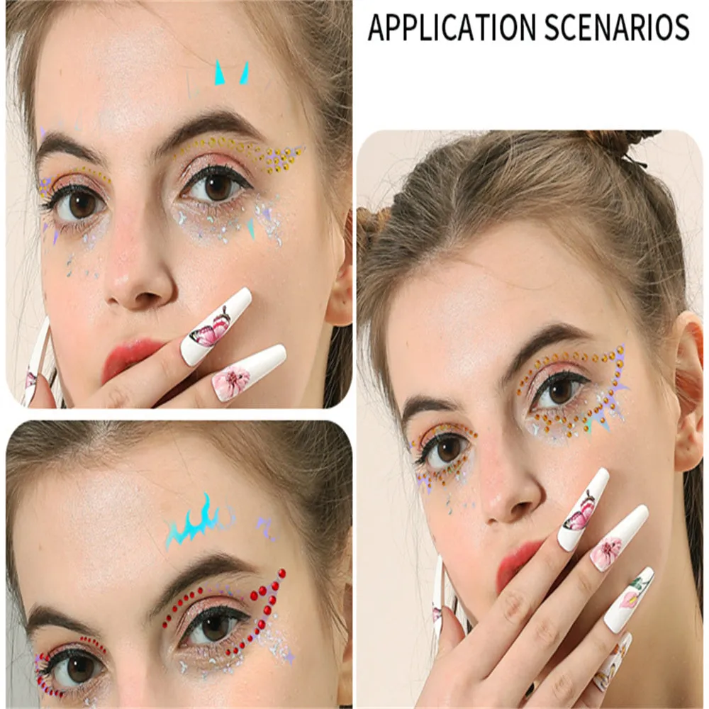 Laser & diamond eye sticker