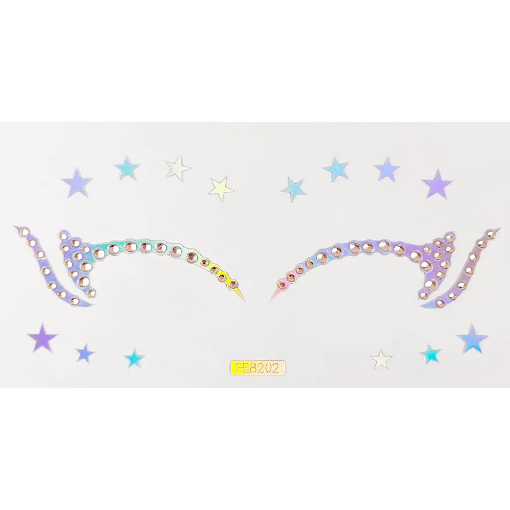 Laser & diamond eye sticker
