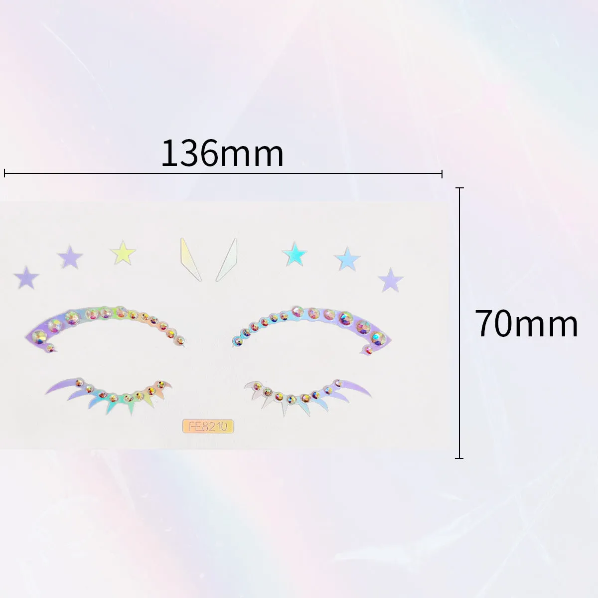 Laser & diamond eye sticker