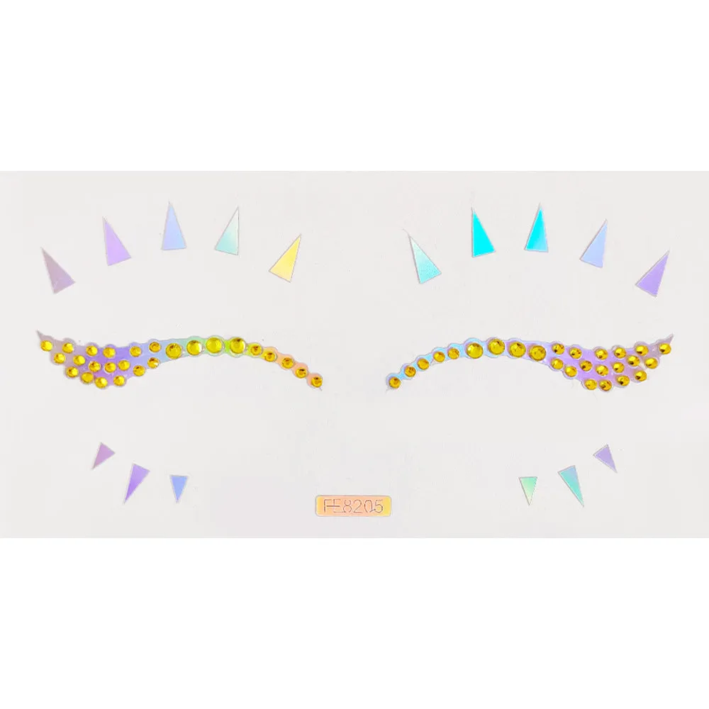 Laser & diamond eye sticker