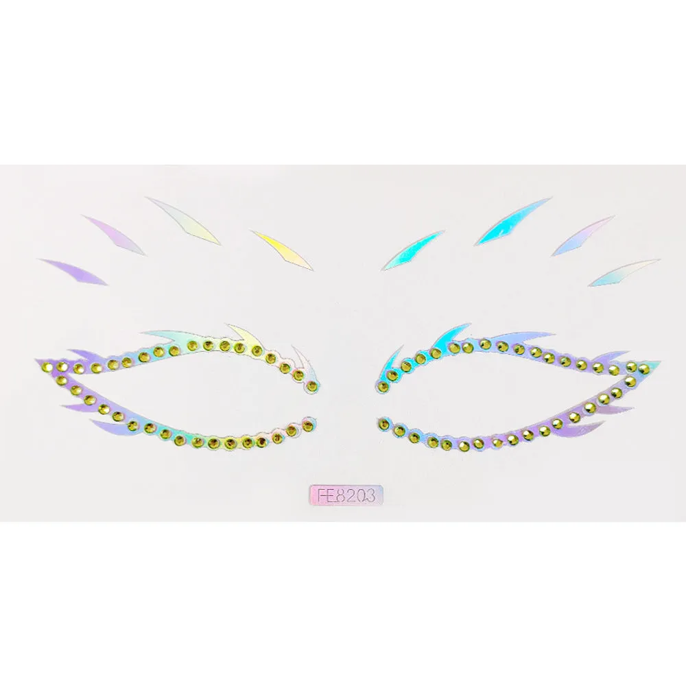 Laser & diamond eye sticker