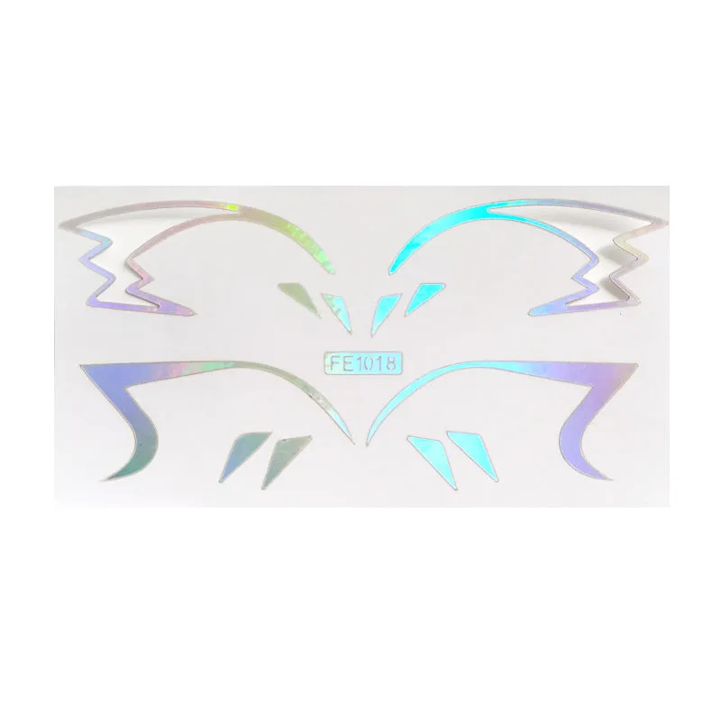 Laser hollow out eyebrow sticker