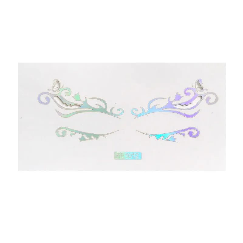 Laser hollow out eyebrow sticker