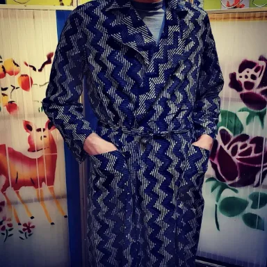 Lawn cotton dressing gown *SALE PRICE