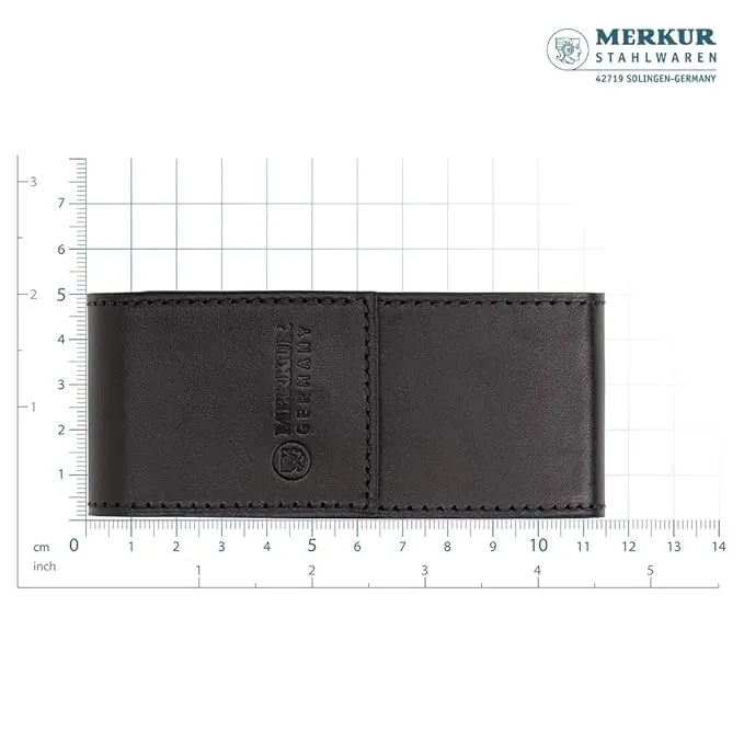Leather Case filled with 23001 and 10 Blades, Black