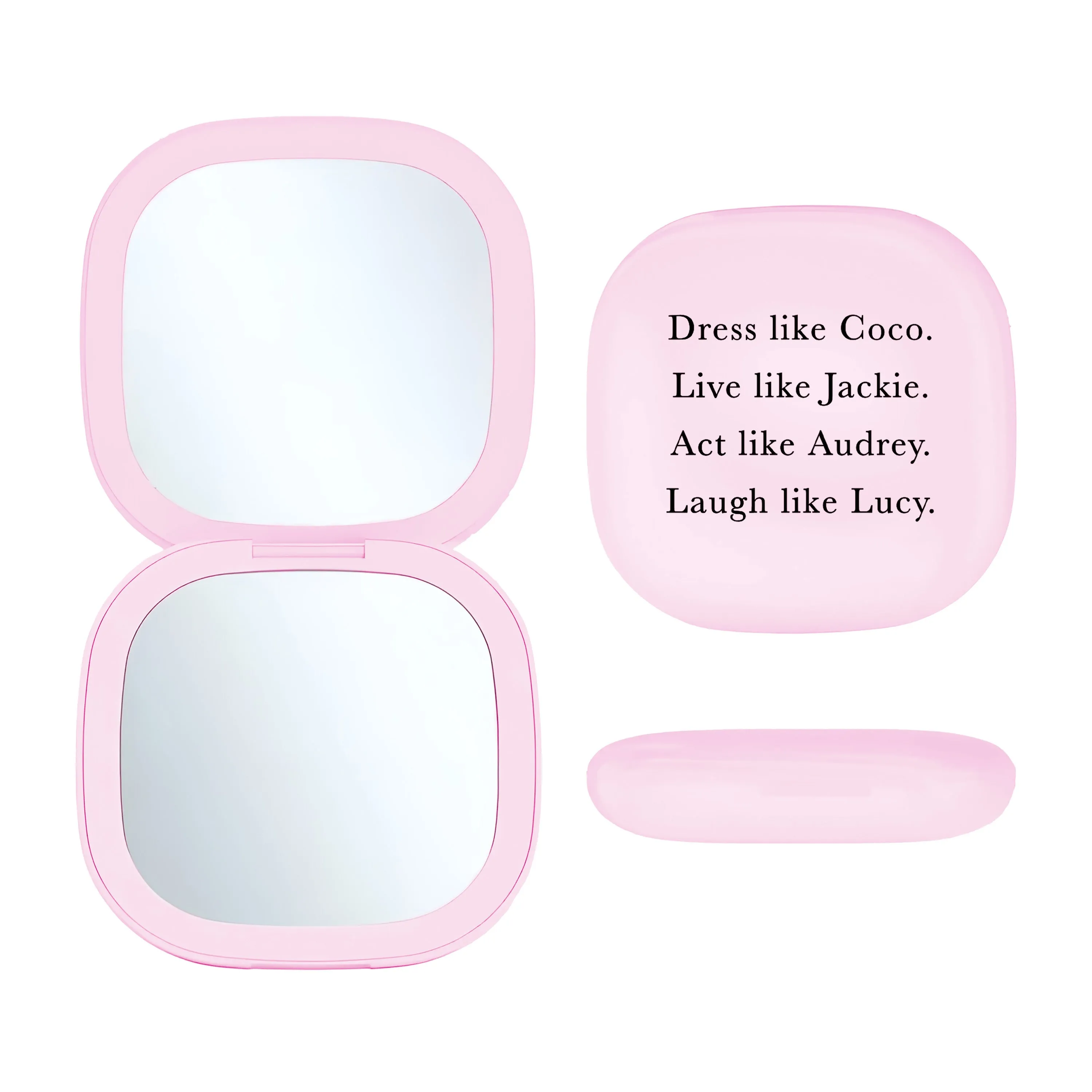 LED Compact Mirror Pink - Dress Like Coco