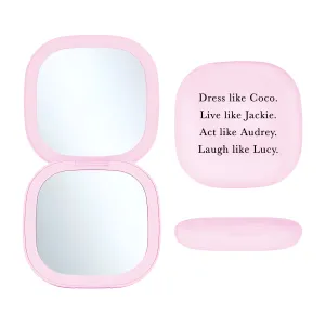 LED Compact Mirror Pink - Dress Like Coco