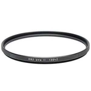 Leica E82 82mm UVa II Glass Filter, Black
