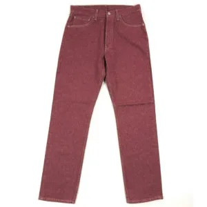 Levis 501 For Women 33x32 Red Jeans Vintage Button Fly Straight Leg Made In USA