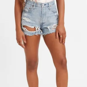 Levi’s 501 High Rise Shorts in Fault Line Sz 25