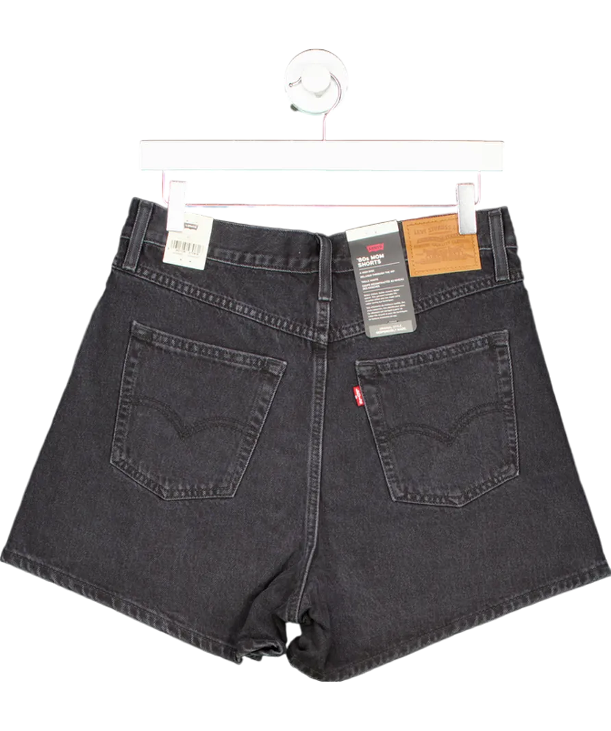 levis Black 80s Mom Shorts W30
