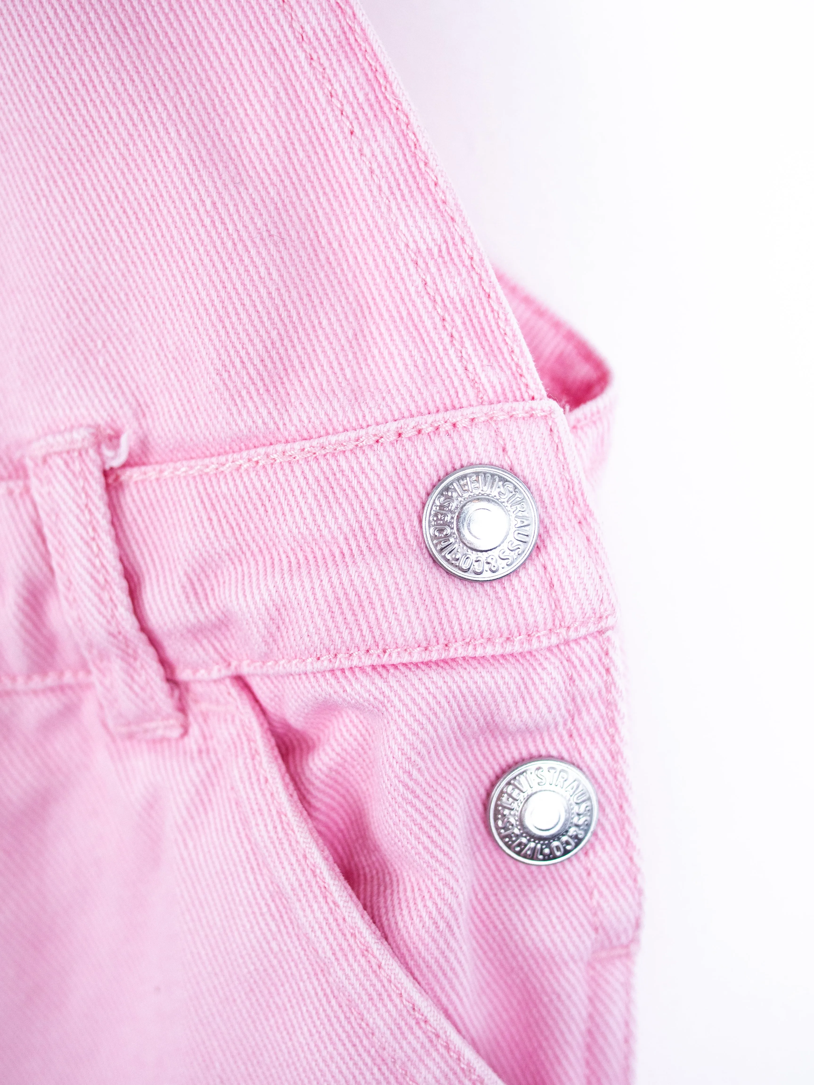 Levi's Pink Denim Dungaree Dress - Age 4T