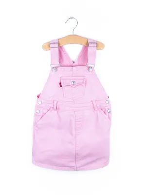 Levi's Pink Denim Dungaree Dress - Age 4T