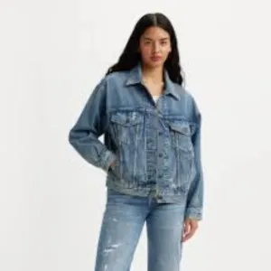 Levi's Premium 90s Trucker Distressed Denim Jean Jacket - Gypsy Core