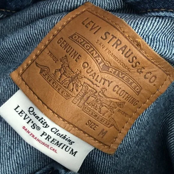 Levi's Premium 90s Trucker Distressed Denim Jean Jacket - Gypsy Core