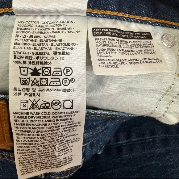 Levi’s Premium Women’s Wedgie Fit High Rise Button Fly Ankle Jeans Dark Wash 25