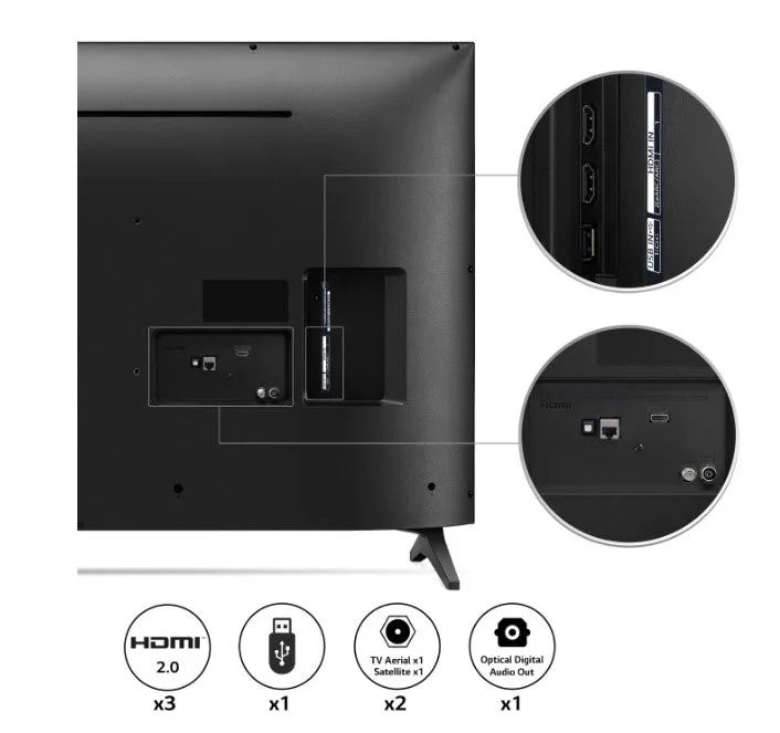 LG 43 Inch Ultra HD 4K Smart TV 43UQ75006LB