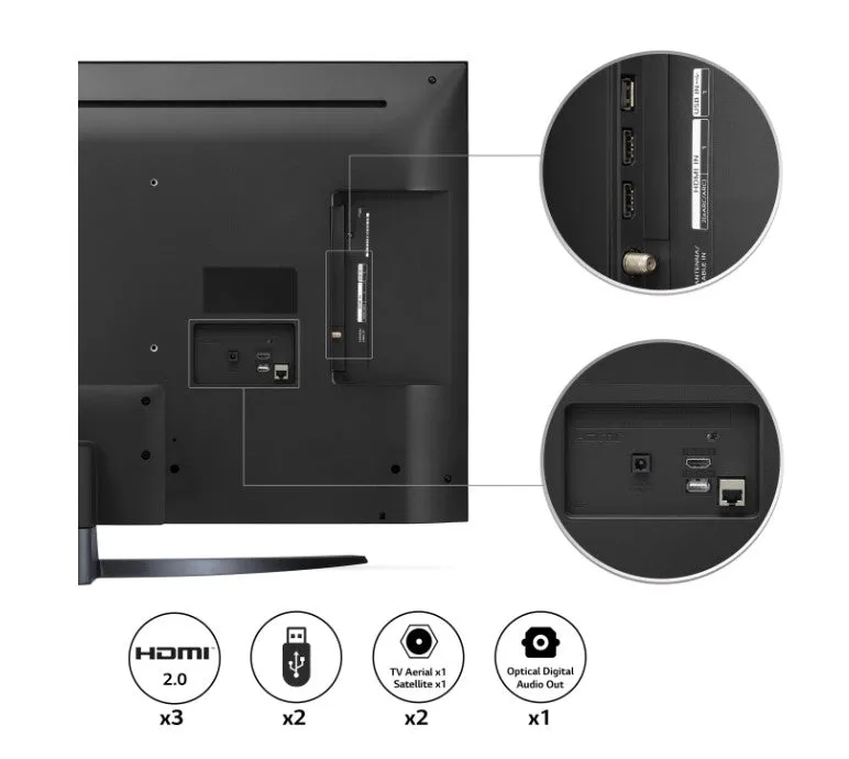 LG 43 Inch Ultra HD 4K Smart TV 43UQ81006LB