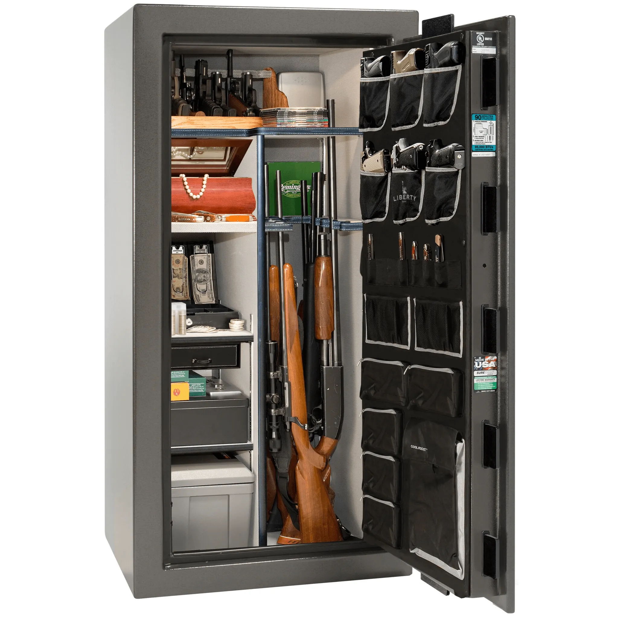 Liberty Lincoln 25 Gun Safe with Mechanical Lock