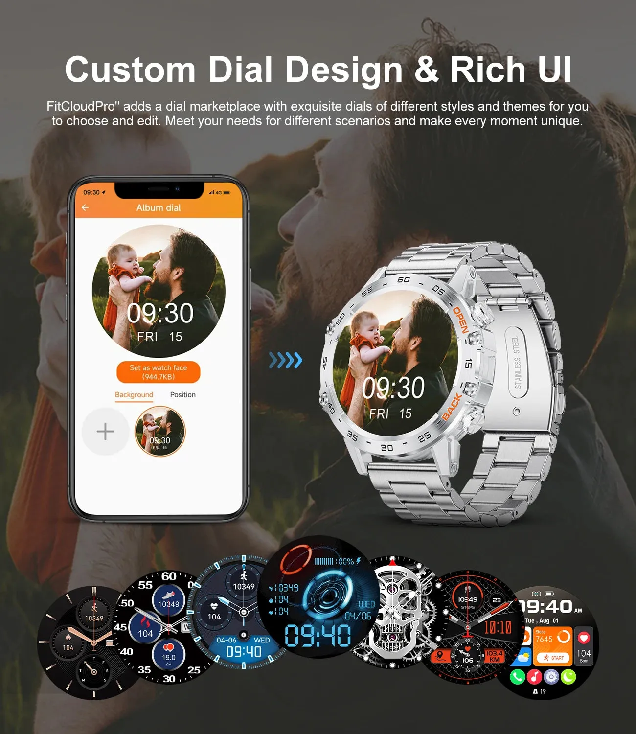 LIGE 1.39" Bluetooth Smart Watch for Men - Fitness & Health Tracker