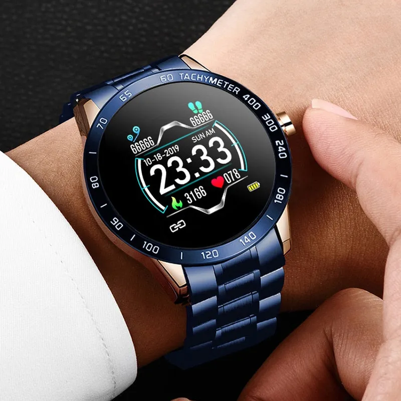 LIGE New Smart Watch Men Heart Rate Blood Pressure Monitoring Information Reminds Sport Waterproof Smartwatch For Android IOS