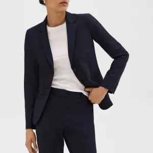 Like New Talbots Wool Single-Breasted Suit Blazer Dark Navy 10 / M