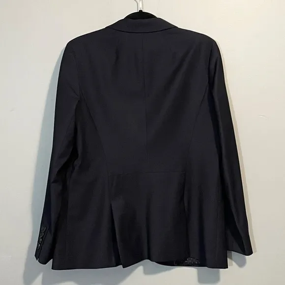 Like New Talbots Wool Single-Breasted Suit Blazer Dark Navy 10 / M