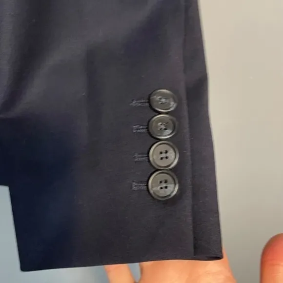 Like New Talbots Wool Single-Breasted Suit Blazer Dark Navy 10 / M