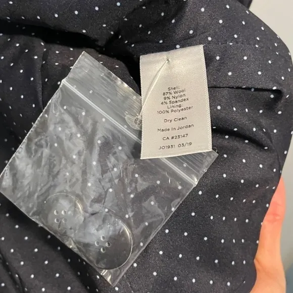 Like New Talbots Wool Single-Breasted Suit Blazer Dark Navy 10 / M